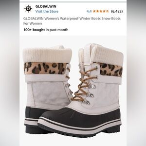 Global Win Women's Waterproof Winter Boots Snow Boots